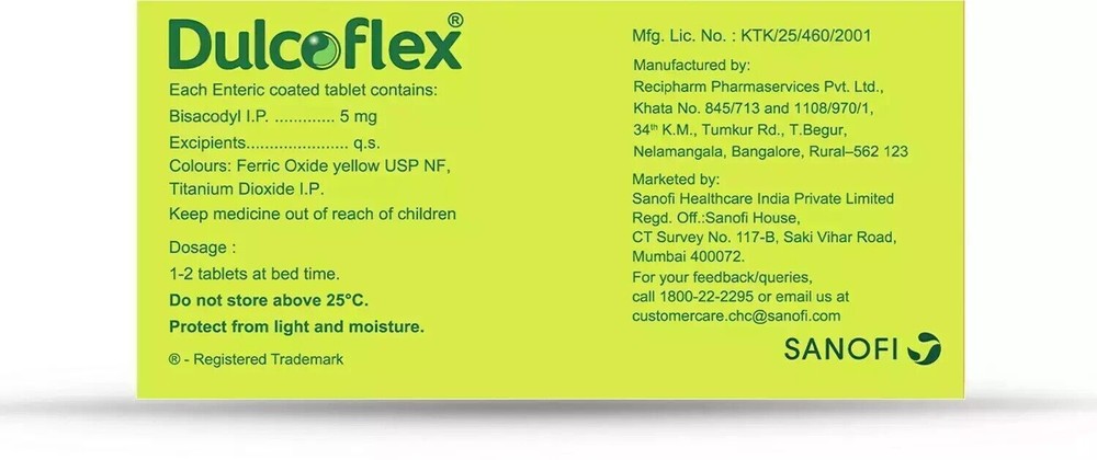 £ 22.9 Dulcoflex Dulcolax Laxative 1000 Tablet 5mg Bisacodyl Constipation...