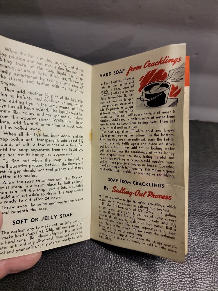 RED SEAL LYCONS LYE Sales Booklet