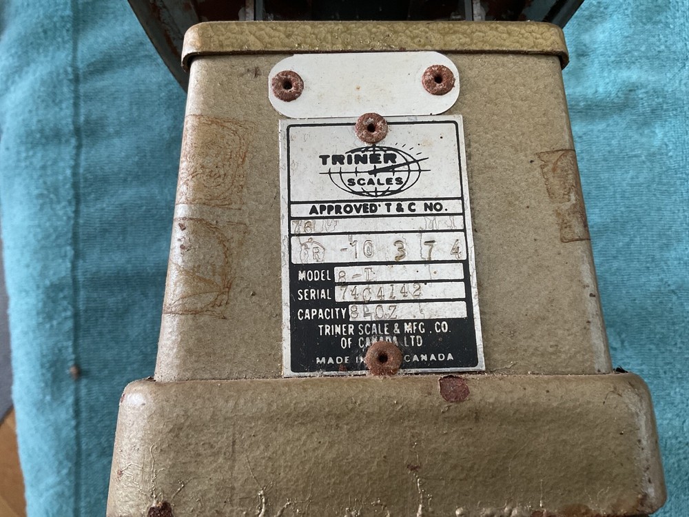 Vintage Triner 8 oz Beam Postal Scale