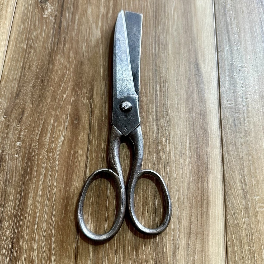 Vintage J. A. Henckels Solingen Germany #3 Solid Steel Scissors