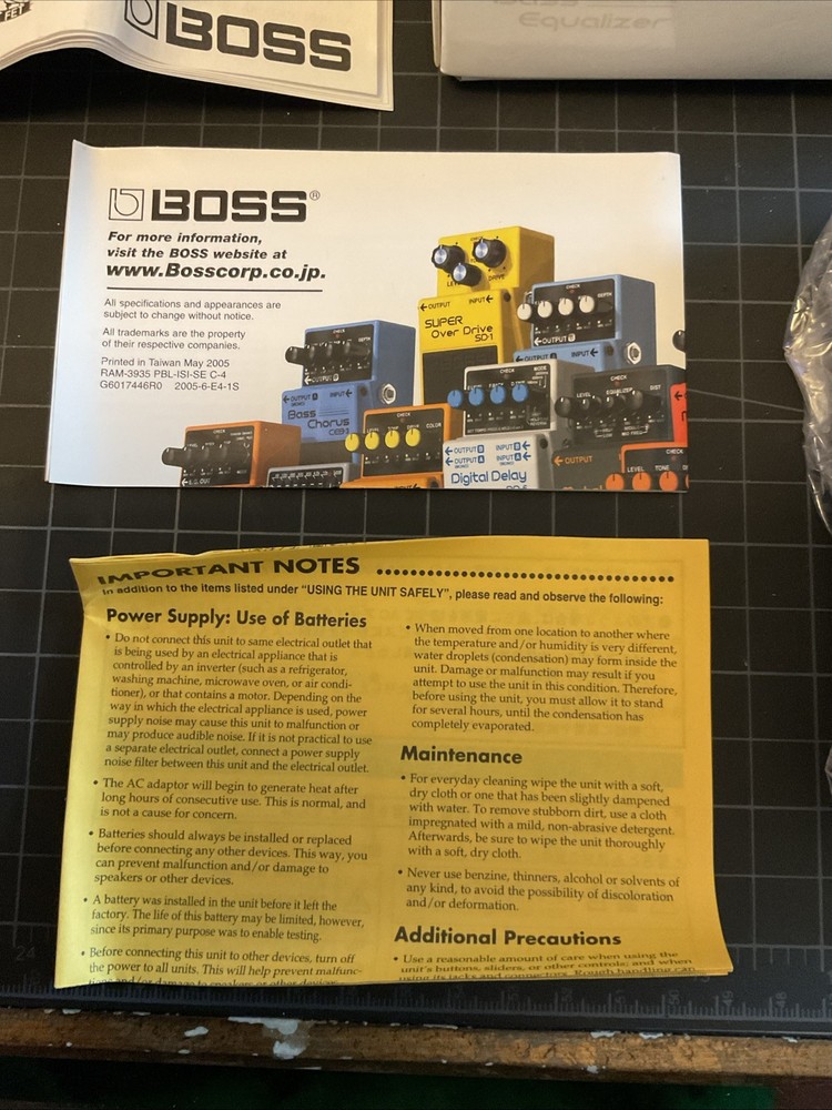 BOSS GEB-7 Bass Equalizer Pedal