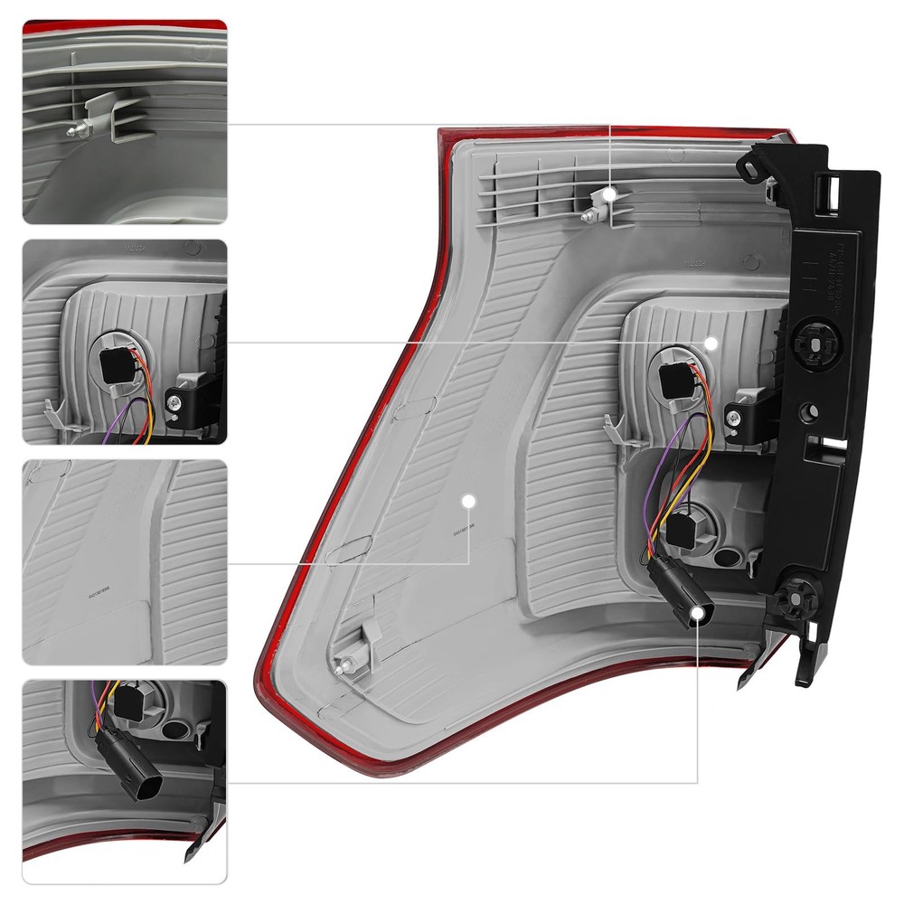 Halogen Tail Light Assembly for Ford Expedition 2018-2022 Left Driver Side
