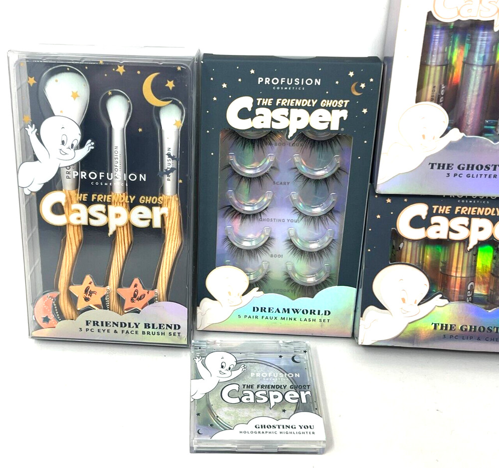 (8) Profusion Casper The Friendly Ghost Makeup Set Mixed No Repeat Items
