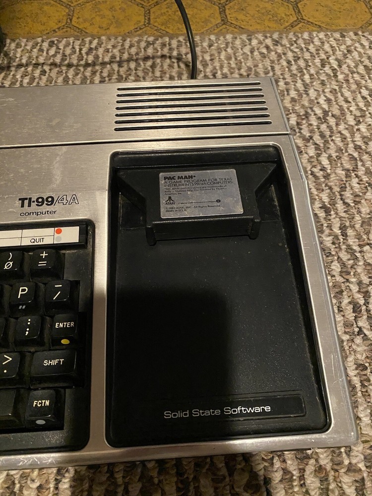 TI 99 4 Computer Bundle Texas Instruments Tested Working Includes Adaptor Games