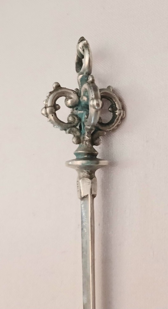 800 Silver Large Meat Skewer- 11 1/2"