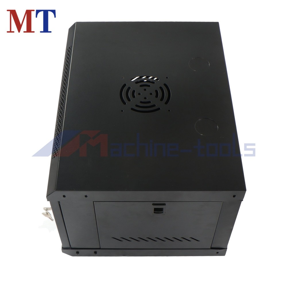 6U Wall Mount IT Server Network Enclosure Cabinet 15.5" Deep Locking Glass