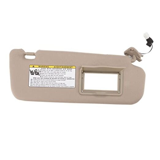 Classic Car Sun Visor Assembly with Makeup Mirror - Replacement for Right