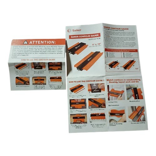 Saker 5" contour gauge profile tool.