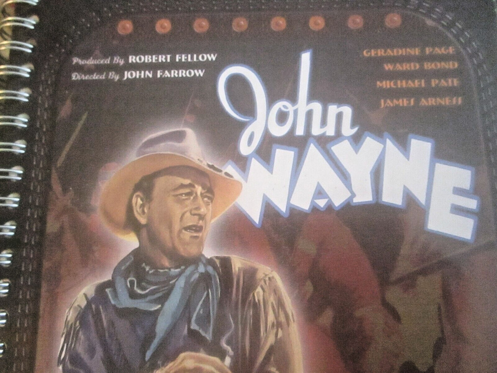 JOHN WAYNE - HONDO (rare 2003 tin-covered, lined Notebook, mint)