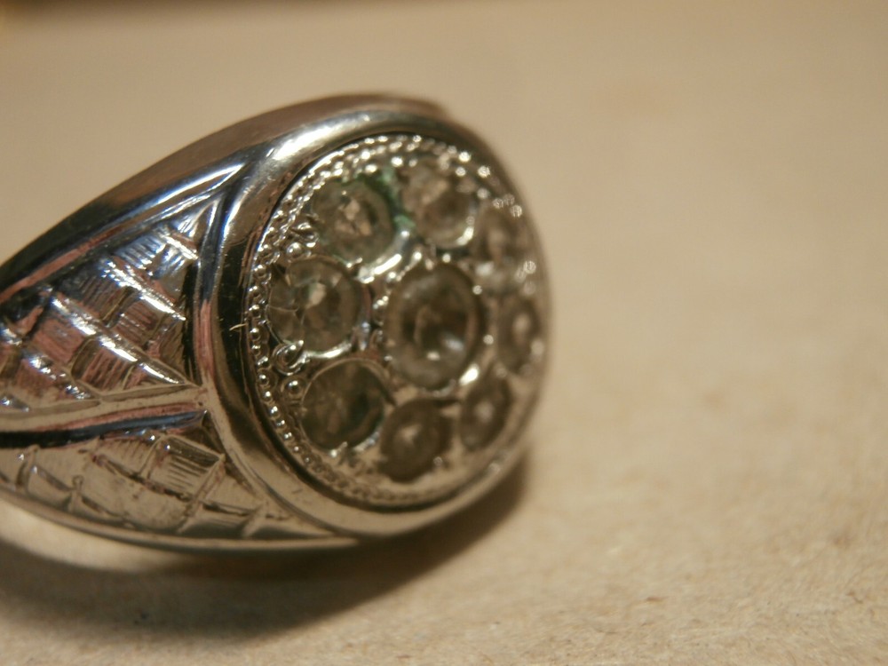 Sterling ESPO Ring w/ Clear Stones