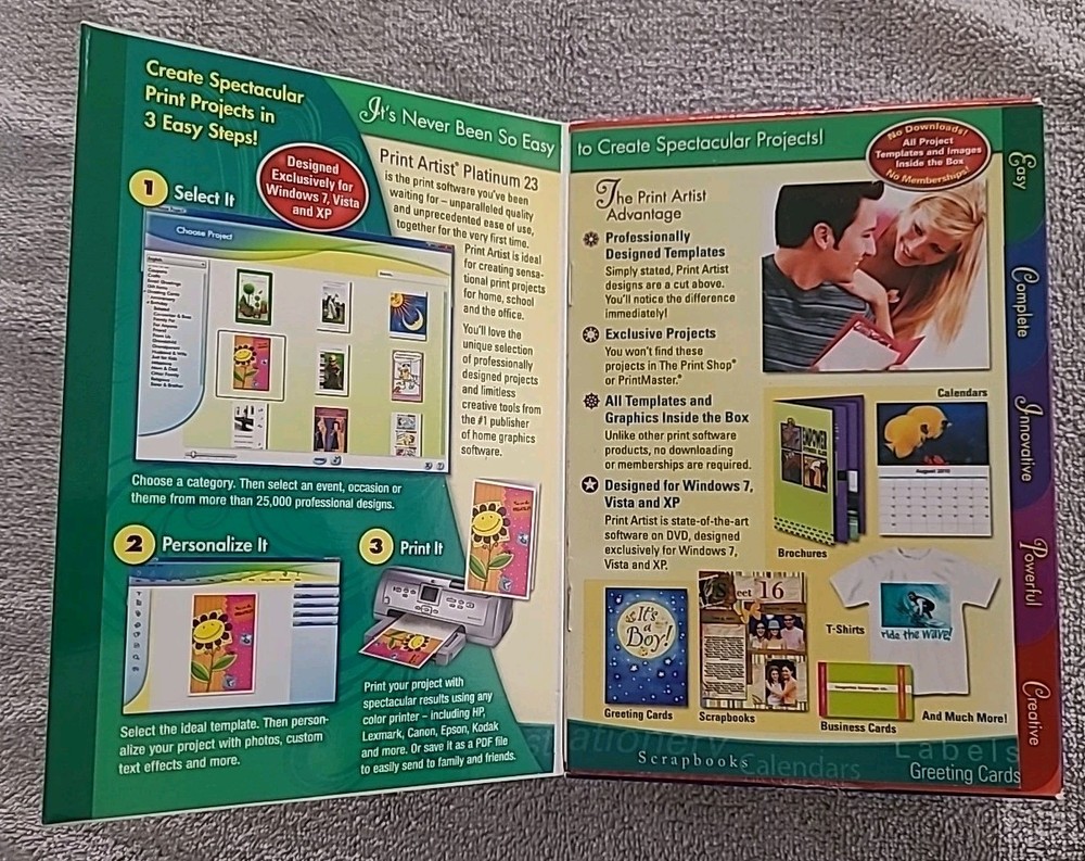 Print Artist Platinum Edition Version 23 Software Windows 7, XP, Vista NOVA Dev