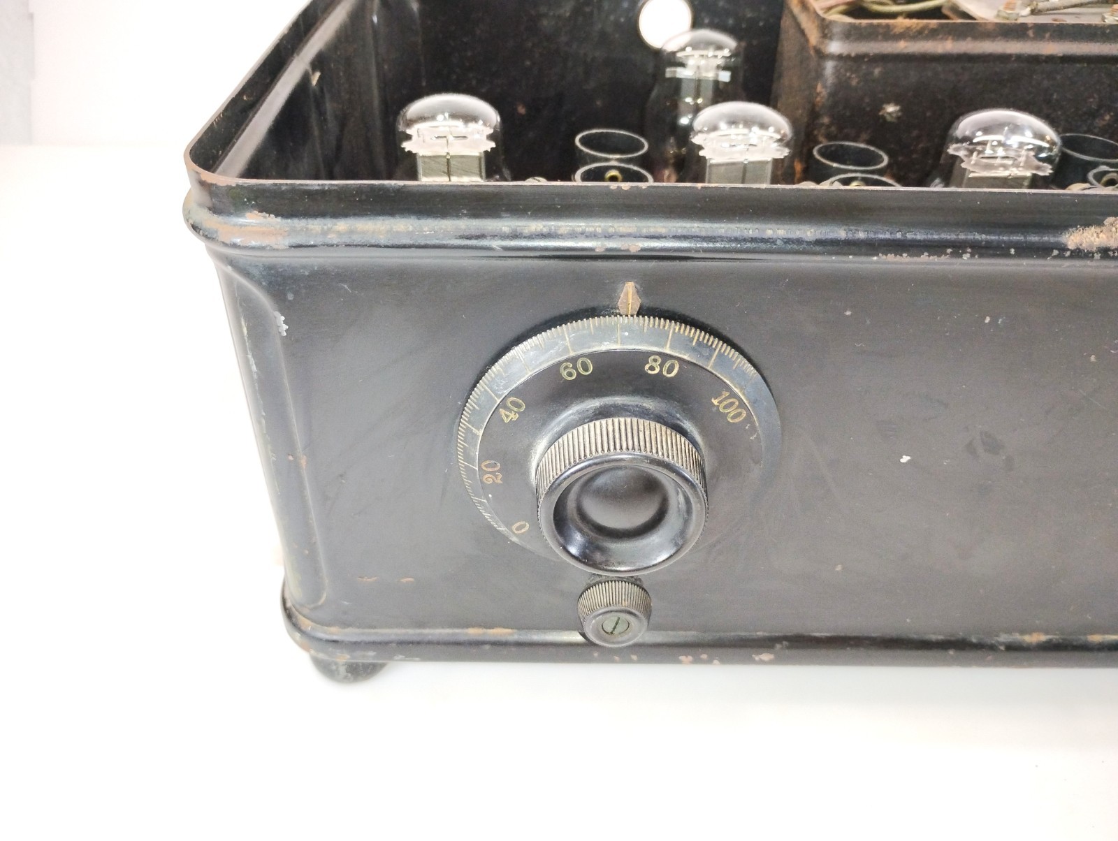 Antique Atwater Kent Model 47 Tube Radio Metal Case Untested Parts Repair