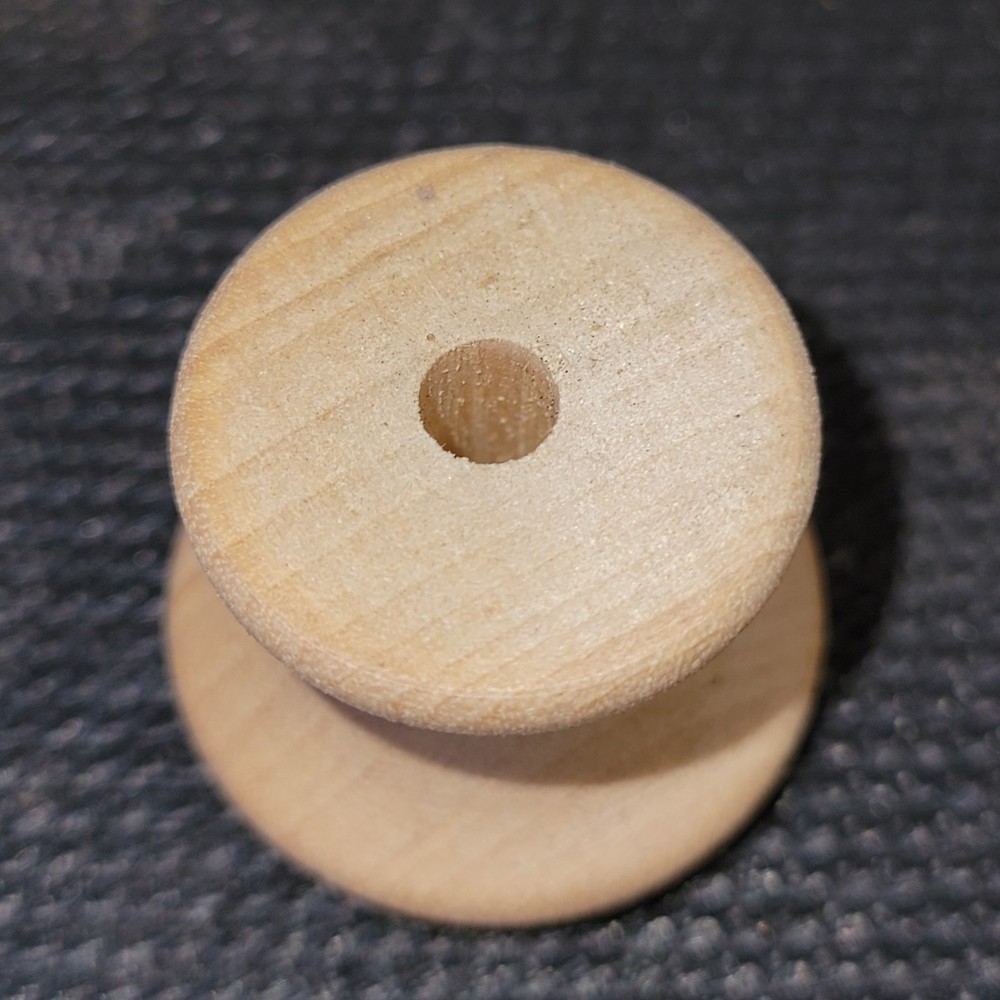 1 Inch Wooden Pull Knobs Drawer Cabinet Qty 6 Hardwood