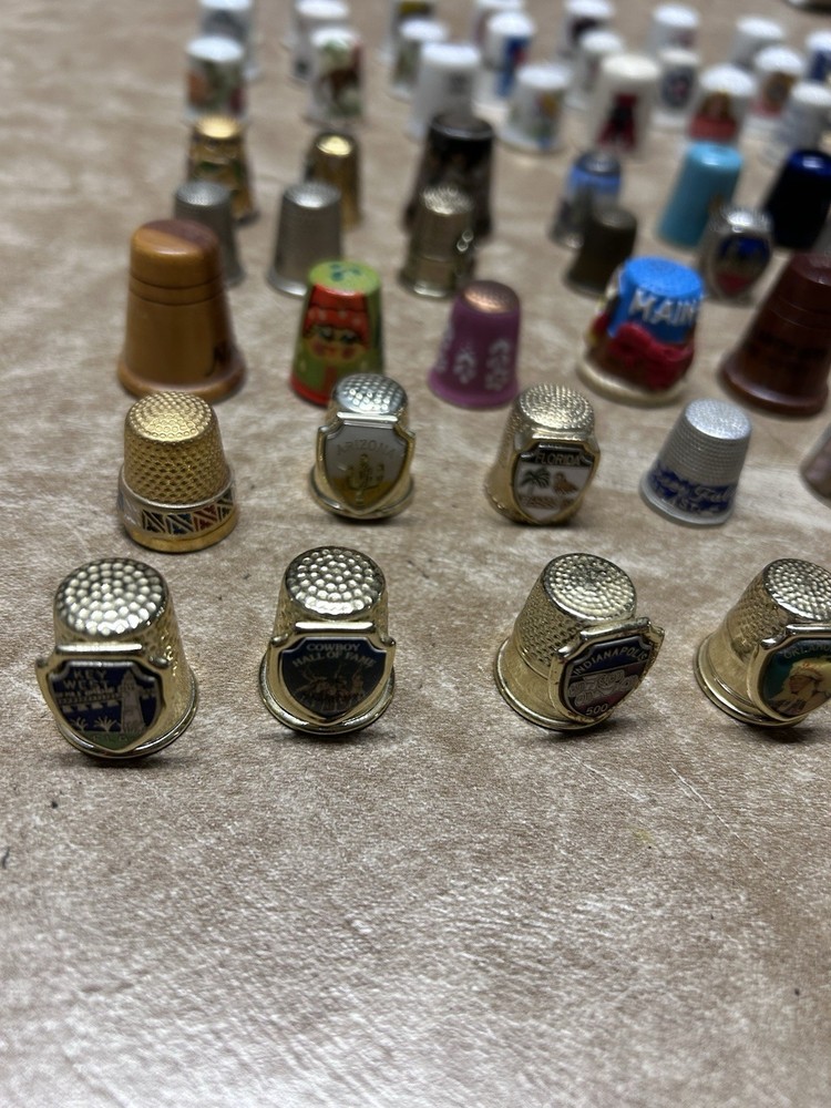 180 Vintage Thimbles Lot