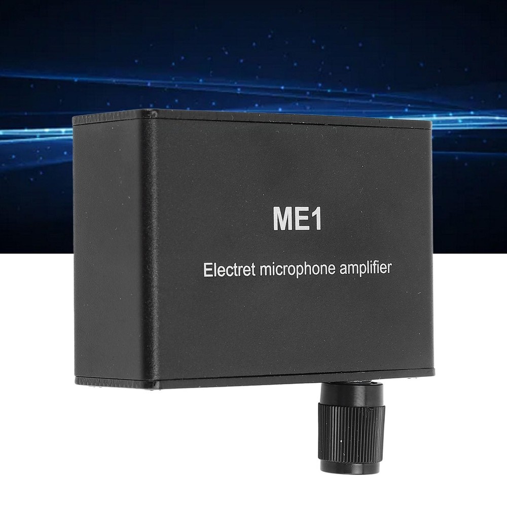 Adjustable Gain Electret Microphone Amp, 3.5mm Input Sound Preamplifier ME1, ...