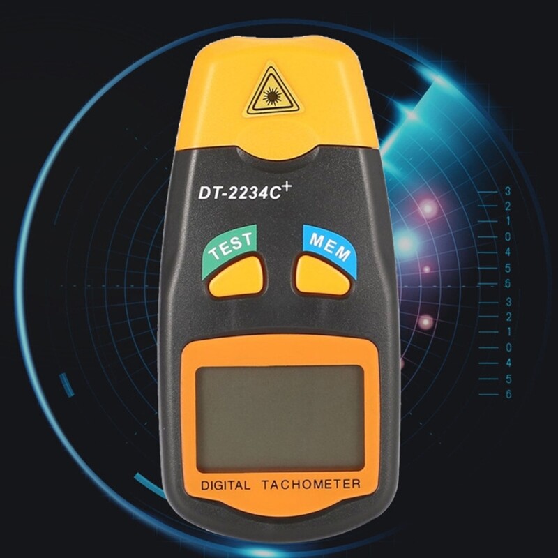 Light weights Digital Tachometer with No Contact Technology for Speed Testing