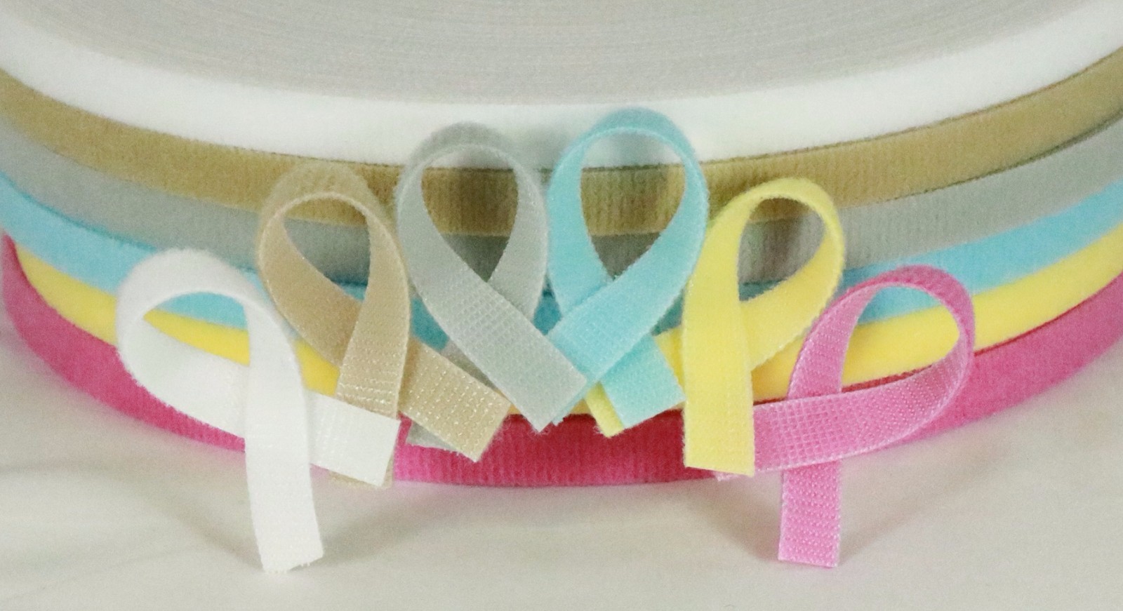 Ultra thin VELCRO® brand hook&loop tape double sided Widths: 3/4'', 1", & 1 1/2"