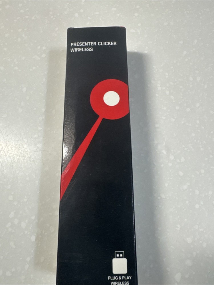 DinoFire Wireless Presenter, Hyperlink Volume Control Presentation Clicker Black