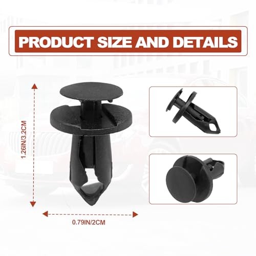 150PCS Front Bumper Push-Type Retainer Clips, 2 Sizes Universal Auto Clips