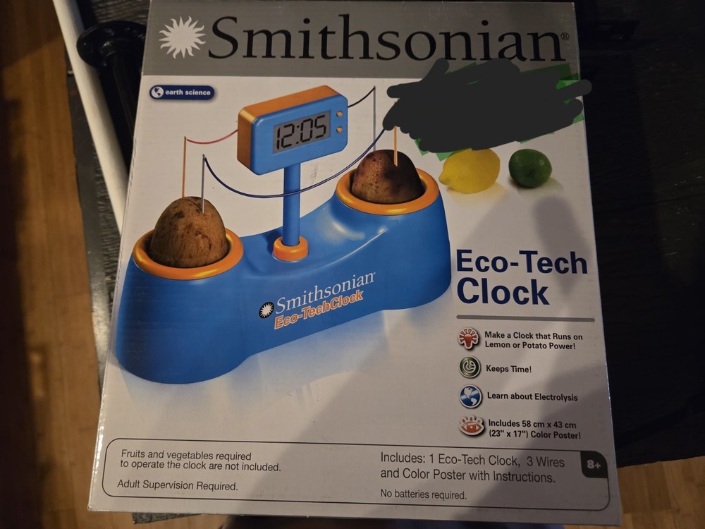 smithsonian eco tech clock