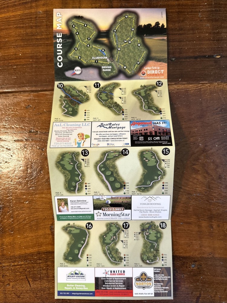 Saddle Rock Golf Course - Course Map - Aurora Colorado CO