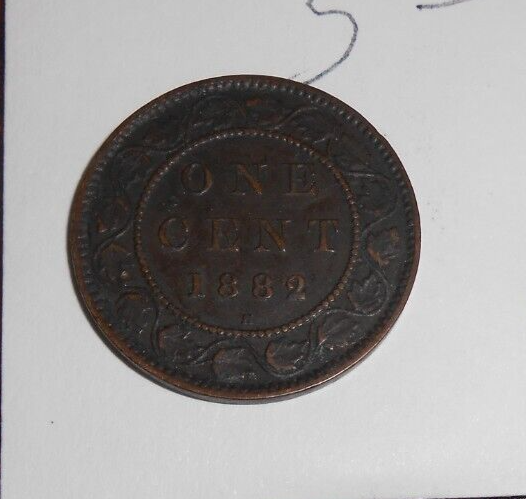 1882 H CANADA LARGE ONE CENT VICTORIA COIN