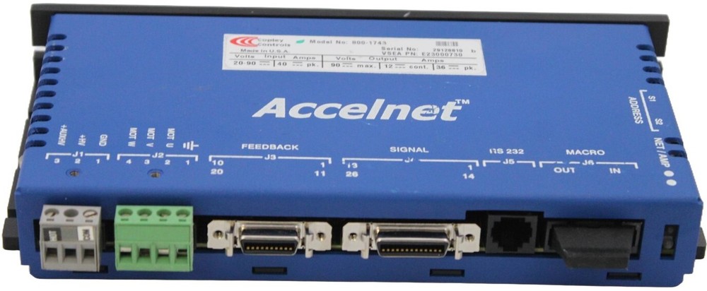COPLEY CONTROLS SERVO DRIVE, ACCELNET 800-1743