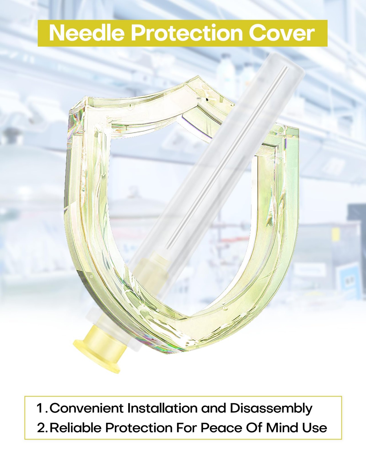 20 Gauge 1 Inch(25MM) Disposable Injection Needle for Lab Measuring, 20G