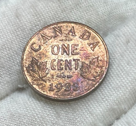 1933 Canada One Small Cent Coin Excellent Condition High Value
