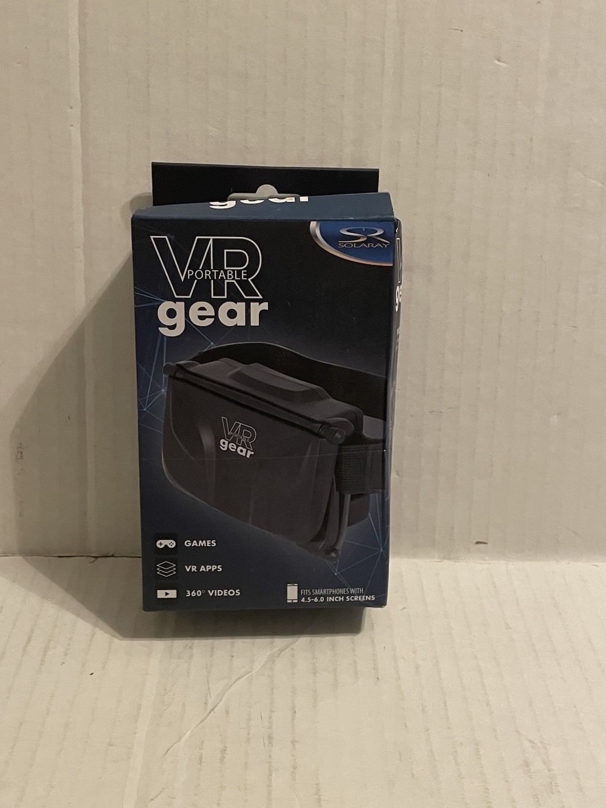 SOLARAY VR Portable Gear Compatible W/ iOS & Android (Damaged Box)