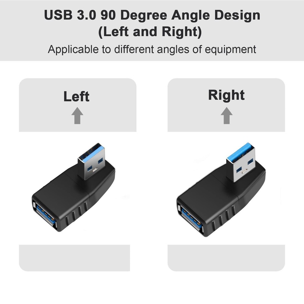 Oxsubor angled usb adaptor left and right, right