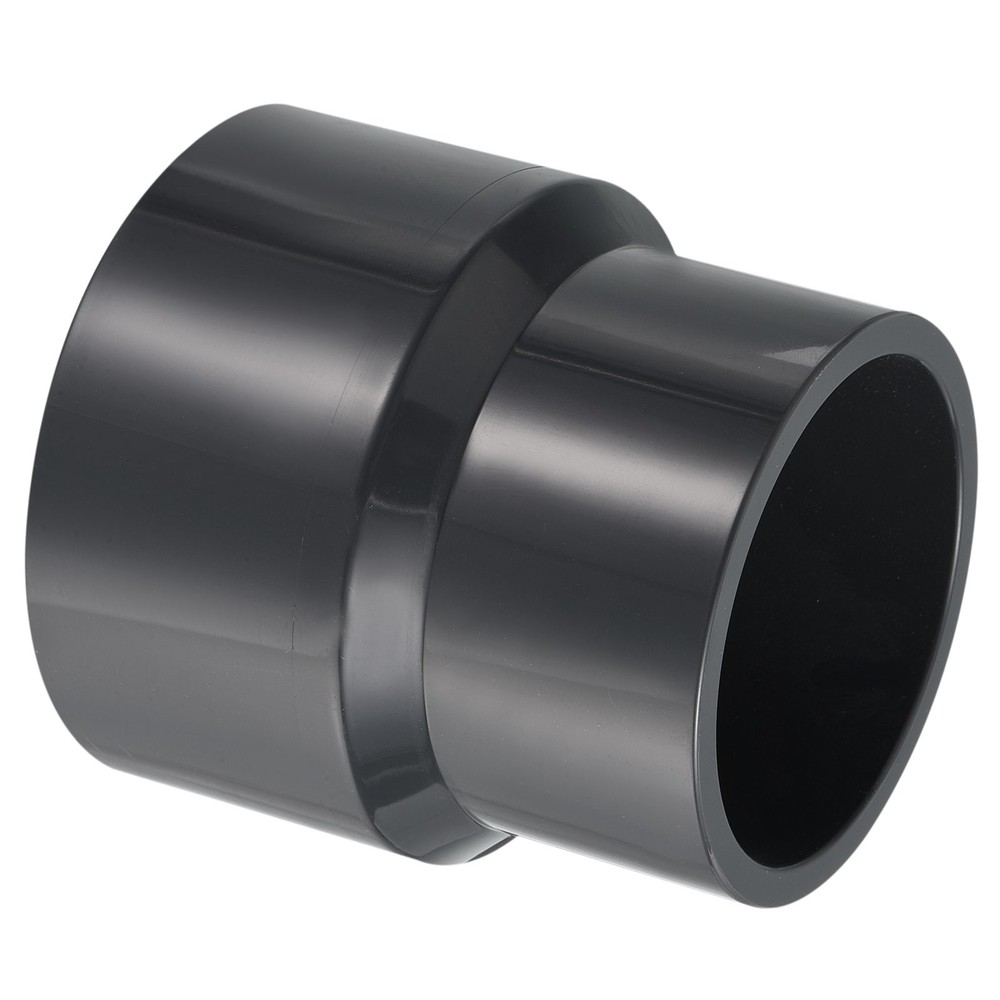 PVC Reducer Pipe Fitting 3.5x3" Socket Coupling Adapter Connector, Grey