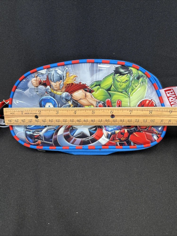 Marvel Heroes 2 Zip Compartment Pencil Case