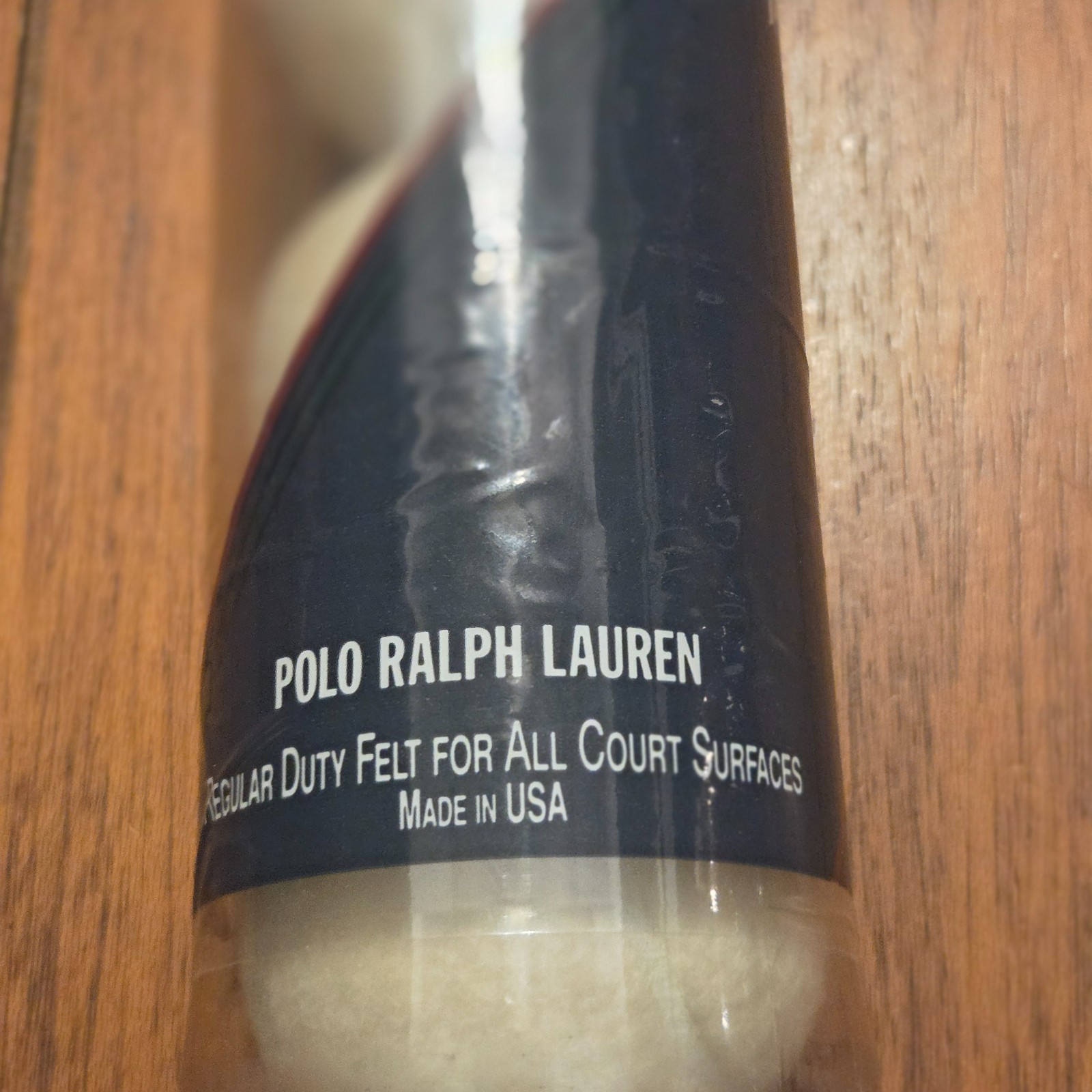 THREE NEVER USED WHITE POLO RALPH LAUREN LOGO TENNIS BALLS