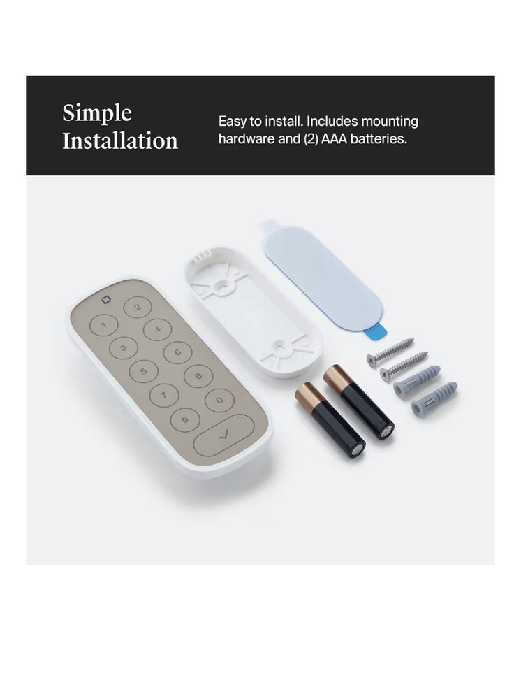 Level Keypad C-K11U for Level Smart Lock *Missing mounting bracket - Open Box