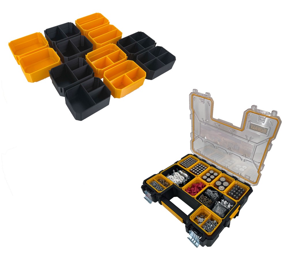 Dewalt Deep Pro Organizer Compatible Small Nesting Bin Set