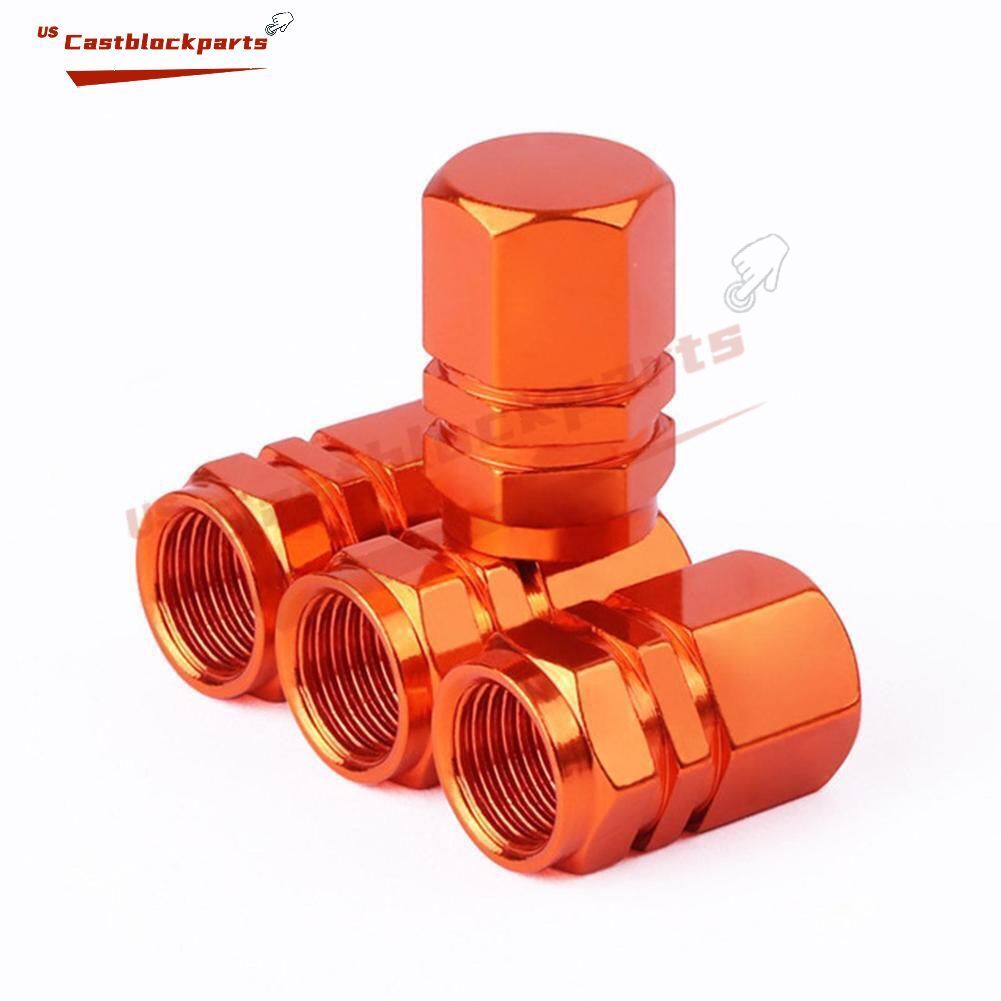 4pcs Aluminum Car Tire Valve Caps Tyre Valve Stem Cover Air Dust Wheel Rim Cap