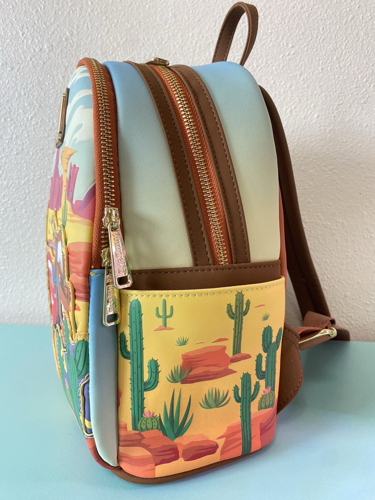 Loungefly Disney Pixar Cars Mini Backpack Handbag Multicolor Collectible