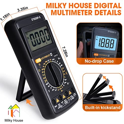 Digital Multimeter Tester, Multimeter Tester Pocket Voltmeter, Multicolored