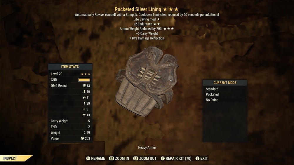 (Xbox) NEW Silver Lining Armor