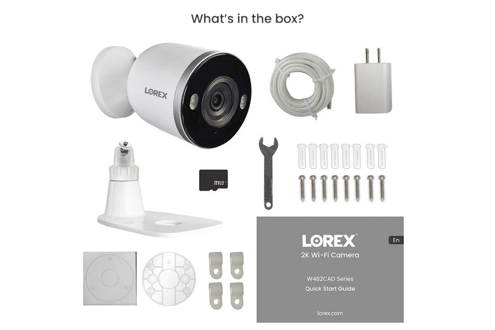Lorex 2K Spotlight Wi-Fi Security Camera (32GB, Cloud-Enabled) - Open Box