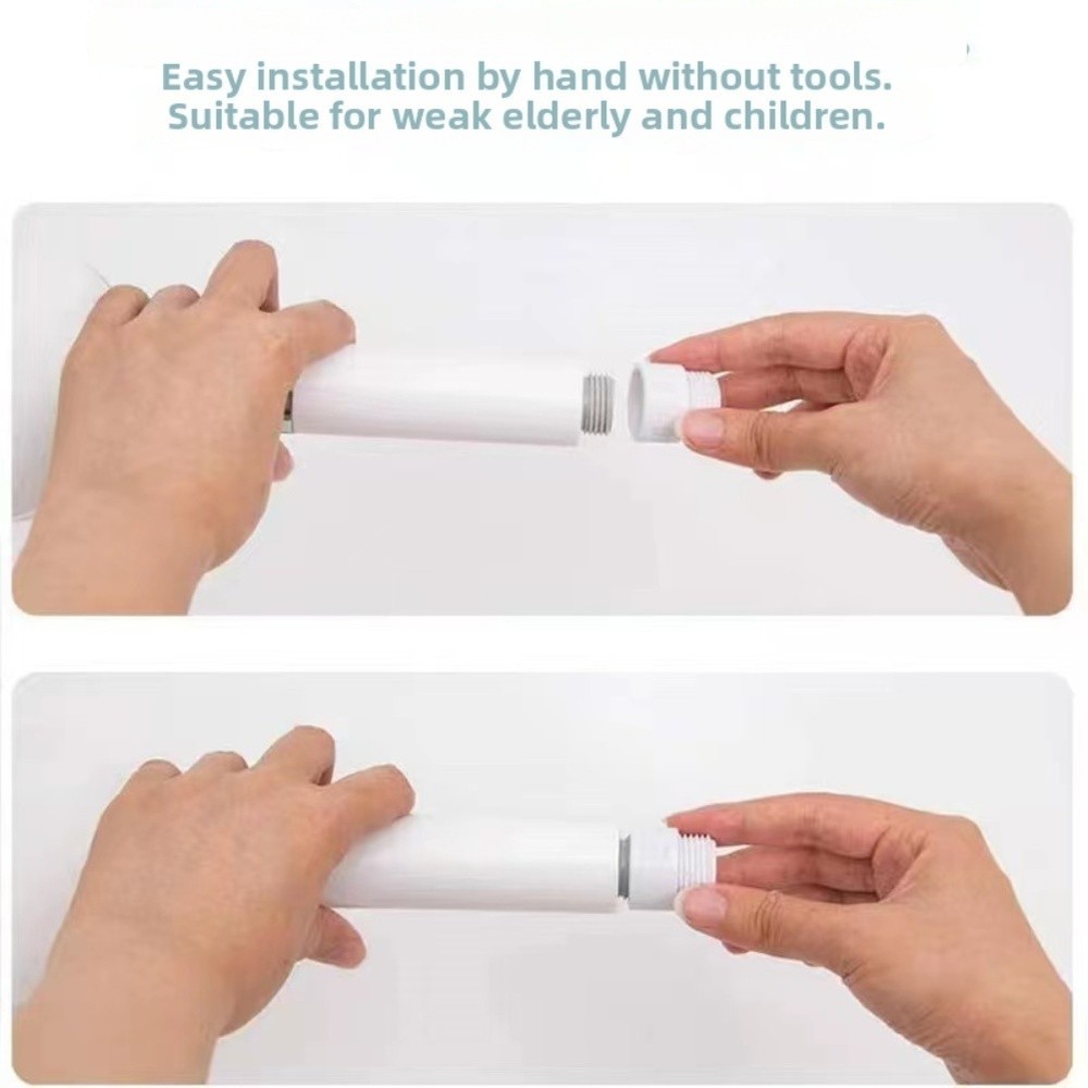 Shower Head Adapter for Handheld Shower Hoses Quick Connect and Adjustable Flow