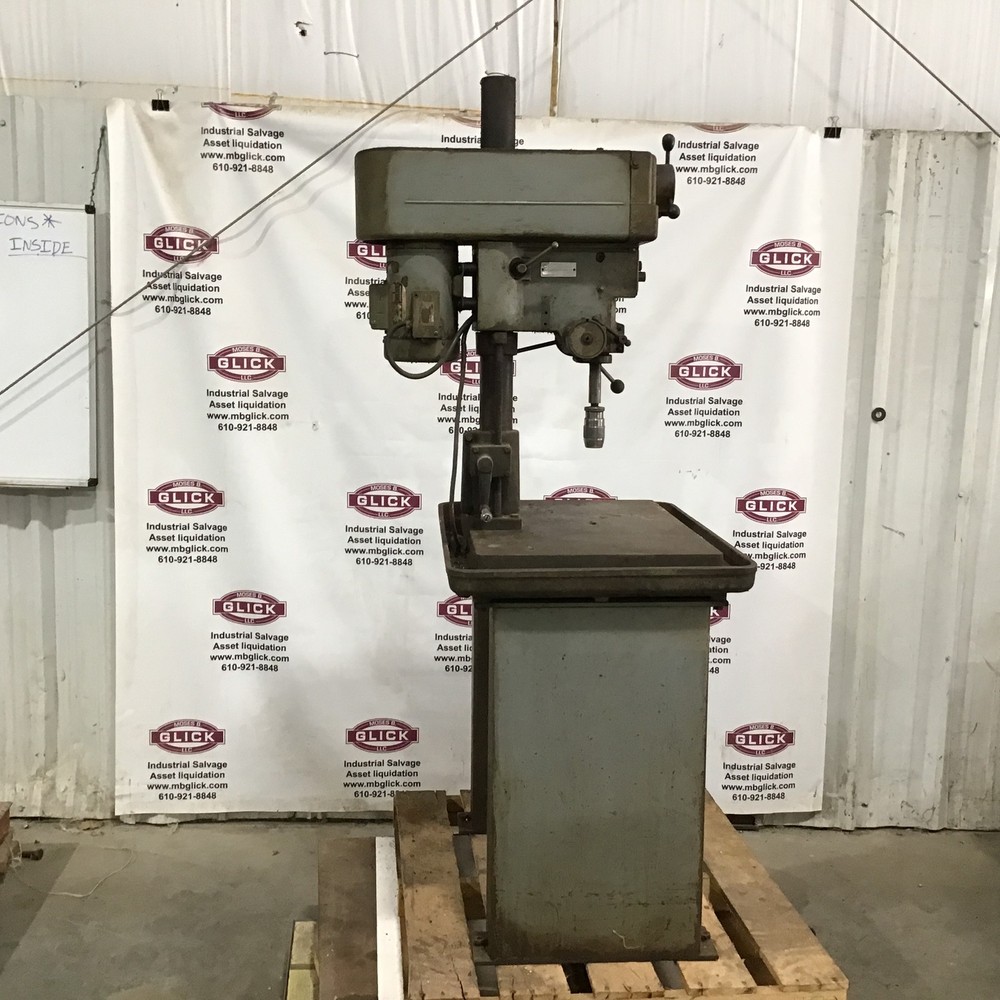 Clausing 16VT1 Variable Speed Drill Press Table with MT Quill