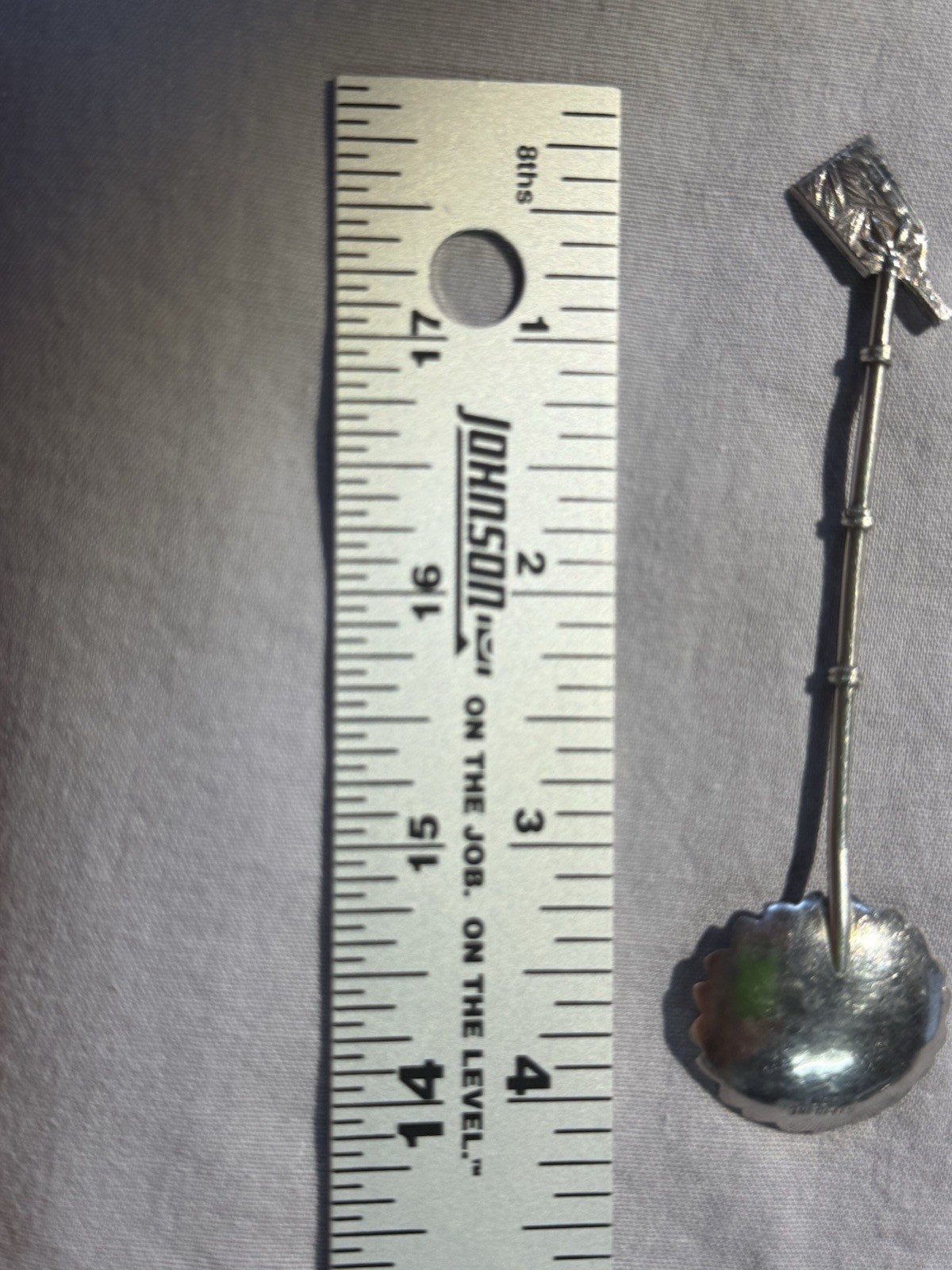 Sterling Silver 950 Demitasse Spoons Figural Motifs Japan Set of 12. Vintage