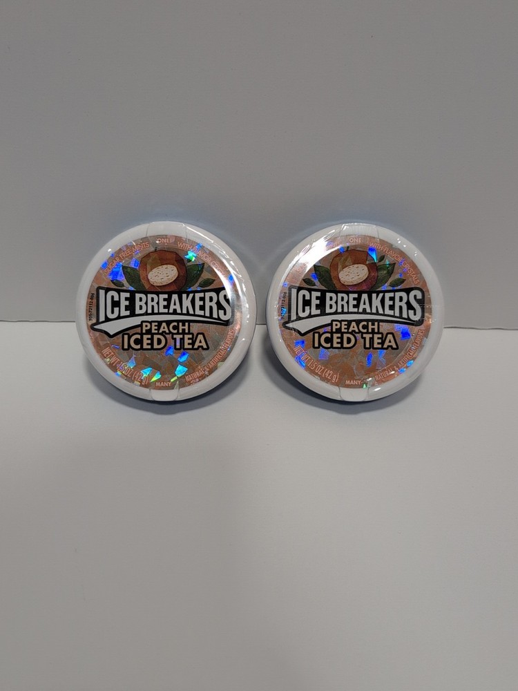 2 Pack Discontinued Ice Breakers Peach Iced Tea BB 05/21 Mints