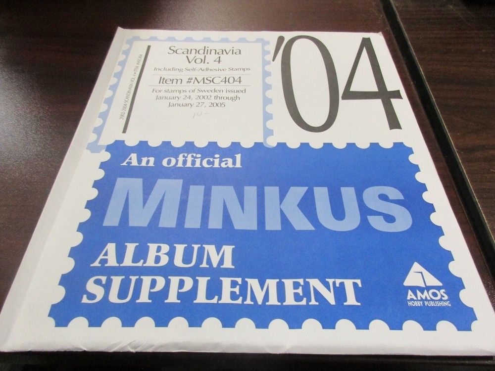 "MINKUS" ALBUM SUPPLEMENT SCANDINAVIA VOL.#4 ITEM  #MSC404  W/FREE SHIPPING!!!