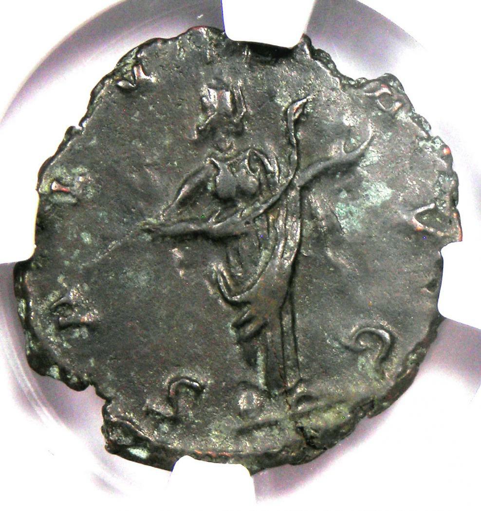 Romano Gallic Victorinus BI Double Denarius Coin 269-271 AD - Certified NGC AU