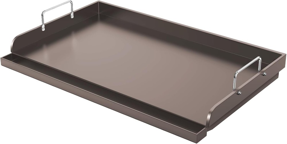 Cast Iron Griddle for Gas Grill,25" x16" Flat Top for Grill Rectangular Plate