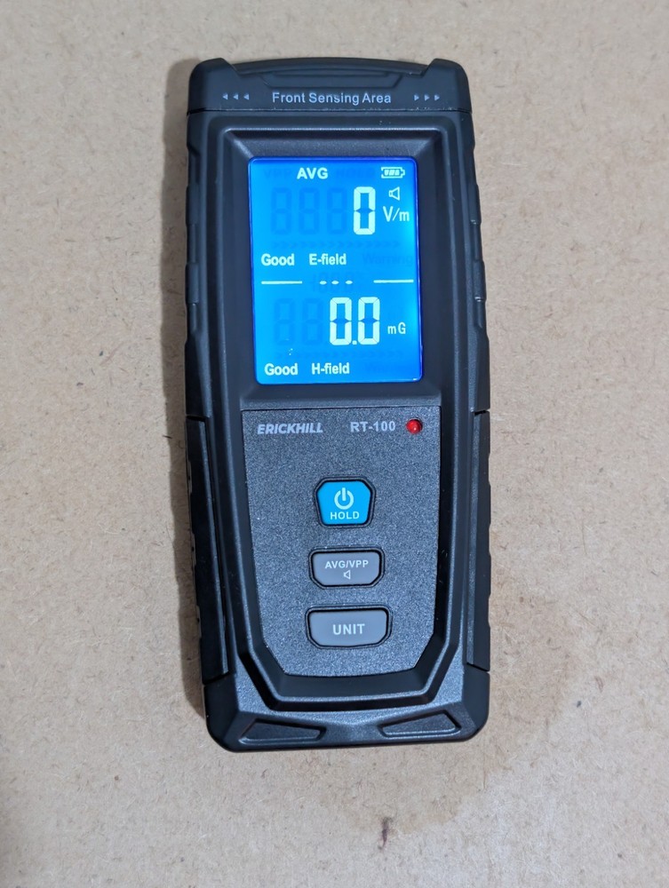 ERICKHILL EMF Meter, Rechargeable Digital Electromagnetic Field Radiation Detect