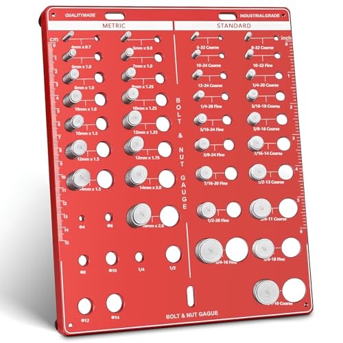 42 Nut and Bolt Thread Checker, Bolt Size and Thread 42 Thread Checker - Square